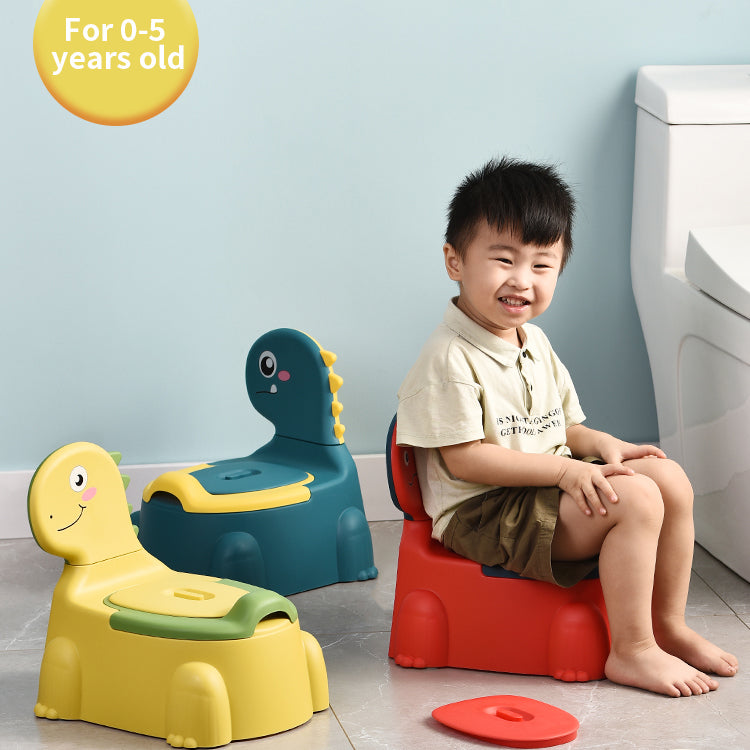 iZEL Kids Dino Buddy Toddler Potty Training Seat - Fun and Comfortable Dinosaur Potty Chair