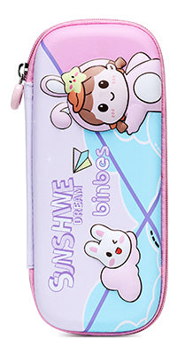 Cute 3D Kids Pencil Case with Fun Cartoon Design